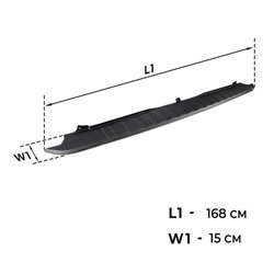 Rear bumper trim for Nissan NV300 I (X82) 2016-2021 | Black ABS