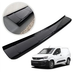Rear bumper trim for Peugeot Partner III (K9) 2018- | Black ABS