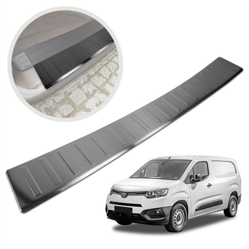 Rear bumper trim for Toyota Proace City I (K9) 2020- | Black Stainless stee