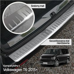Listwa tylnego zderzaka Volkswagen VW Transporter (T6) 2015-2019 Srebr