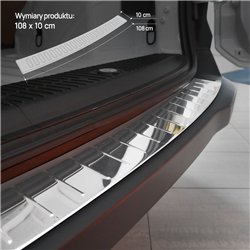 Rear bumper trim for Ford Tourneo Courier I (B460) 2014-2023 | Chrome Stain