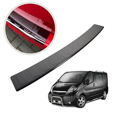Rear bumper trim for Opel Vivaro C (K0) 2019- | Black chrome Stainless stee