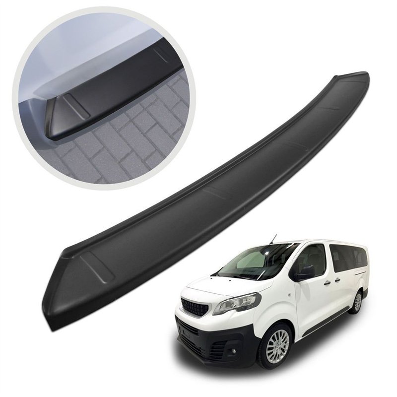 Rear bumper trim for Peugeot Expert III (V) (L3) 2016- | Black ABS