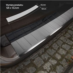 Rear bumper trim for Peugeot Rifter I (K9) 2018- | Black Stainless steel