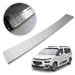 Rear bumper trim for Citroen Berlingo III (K9) 2018- | Silver Stainless ste