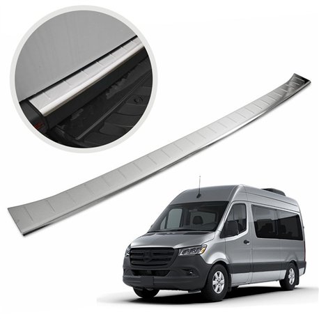 Rear bumper trim for Mercedes Sprinter (W907 | W910) 2018- Chrome Stainless