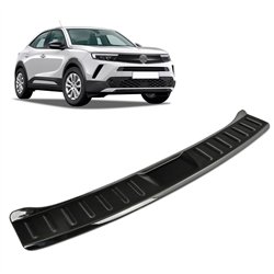 Rear bumper trim for Opel Mokka B (U) 2021- | Black ABS plastic Shiny