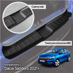 Rear bumper trim for Dacia Sandero Hatchback III (DJF/BJI) 2021- | Black AB