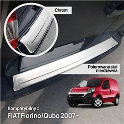 Rear bumper trim for Fiat Fiorino III (225) 2008-2018 | Chrome Stainless st