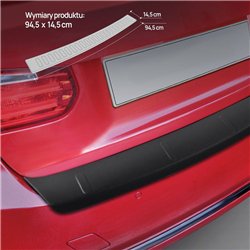 Rear bumper trim for BMW 3 Series Sedan (F30) 4D 2012-2018 | Black ABS