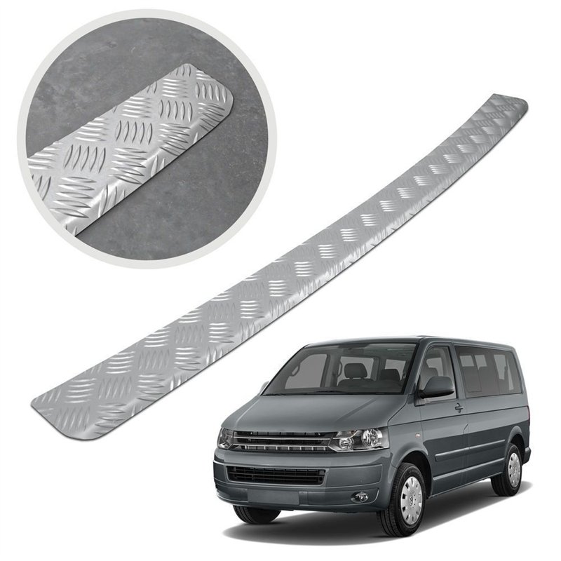 Rear bumper trim for Volkswagen VW California (T5) 2003-2015 | Silver Alumi