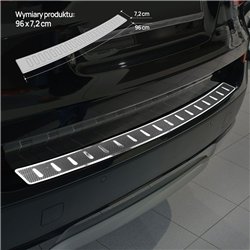 Rear bumper trim for Mercedes B-Class (W247) 2019- | Black Stainless steel