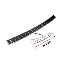 Rear bumper trim for Mercedes B-Class (W247) 2019- | Black Stainless steel