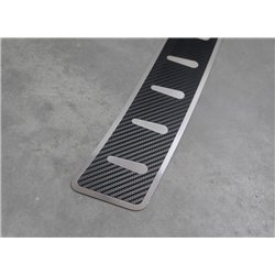 Rear bumper trim for Mercedes B-Class (W247) 2019- | Black Stainless steel