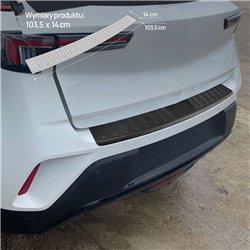 Rear bumper trim for Opel Mokka B (U) 2021- | Black ABS plastic Matte