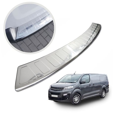 Rear bumper trim for Opel Vivaro C (K0) (L3 | L) 2019- Chrome Stainless ste