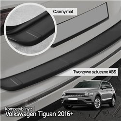 Rear bumper trim for Volkswagen VW Tiguan II (AD1/BW) 2016-2024 | Black ABS
