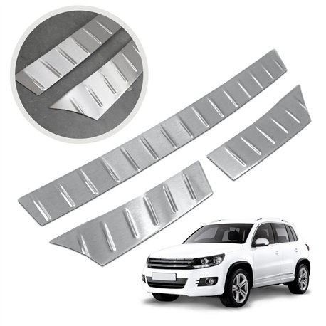 Rear bumper trim for Volkswagen VW Tiguan I (5N) 2007-2016 | Silver Stainle