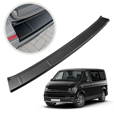 Rear bumper trim for Volkswagen VW Transporter (T6) 2015-2019 | Black ABS