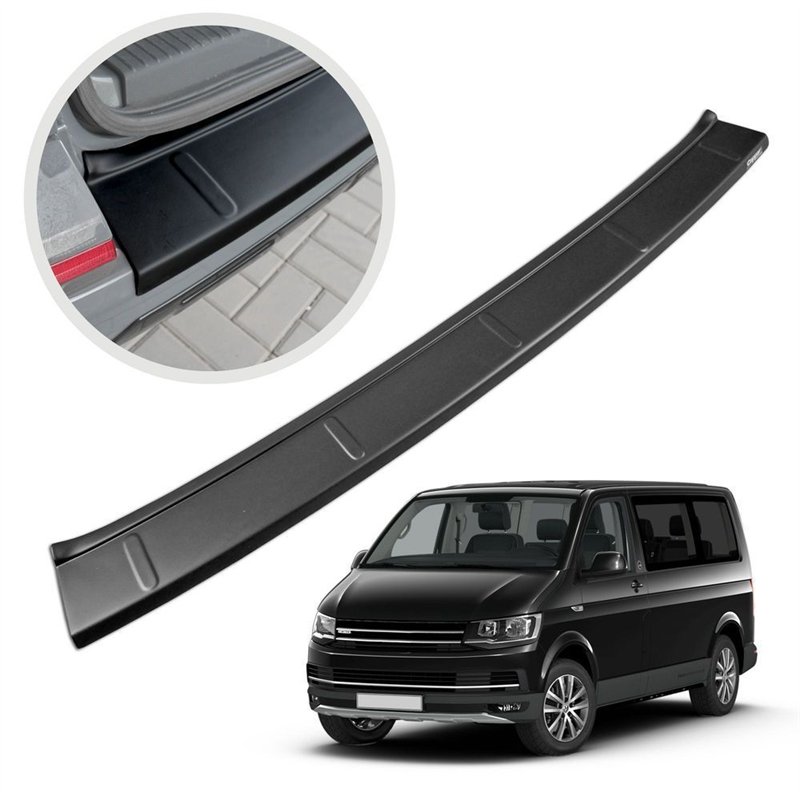 Rear bumper trim for Volkswagen VW Transporter (T6) 2015-2019 | Black ABS