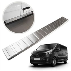 Rear bumper trim for Renault Trafic III (FG/JG) 2014- | Silver Stainless st