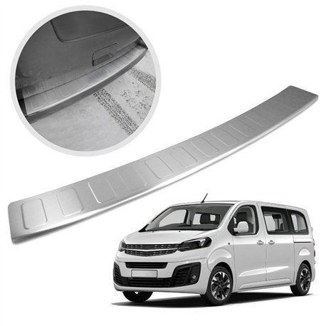 Rear bumper trim for Opel Zafira Life I (K0 | V) 2019- Silver Stainless ste