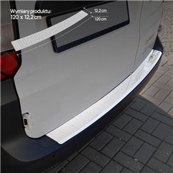 Rear bumper trim for Volkswagen VW Caddy (SB | SK) 2020- Chrome Stainless s
