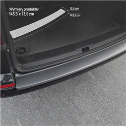 Rear bumper trim for Volkswagen VW Multivan (T6) 2015-2019 | Black ABS