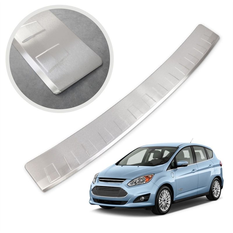 Rear bumper trim for Ford C-Max II (C344 | DXA) 2010-2019 Silver Stainless