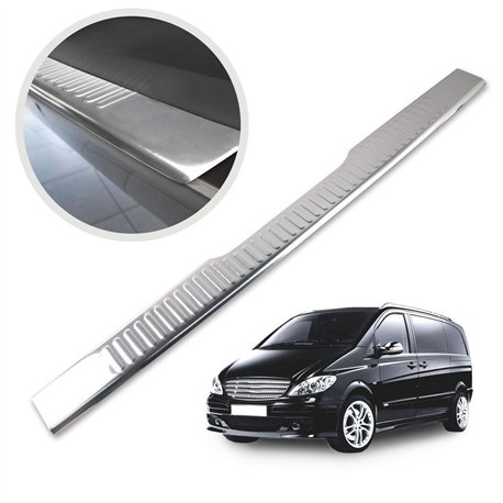 Rear bumper trim for Mercedes Viano (W639) 2003-2014 | Chrome Stainless ste