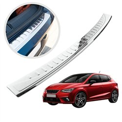 Rear bumper trim for SEAT Ibiza Hatchback V (6F | KJ) 5D 2017- Chrome Stain