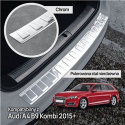 Rear bumper trim for Audi A4 Avant Station Wagon V (B9 | 8W) 2015-2024 Chro