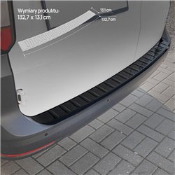 Rear bumper trim for Volkswagen VW Caddy (SB | SK) 2020- Black ABS