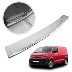 Rear bumper trim for Opel Vivaro C (K0) 2019- | Chrome Stainless steel