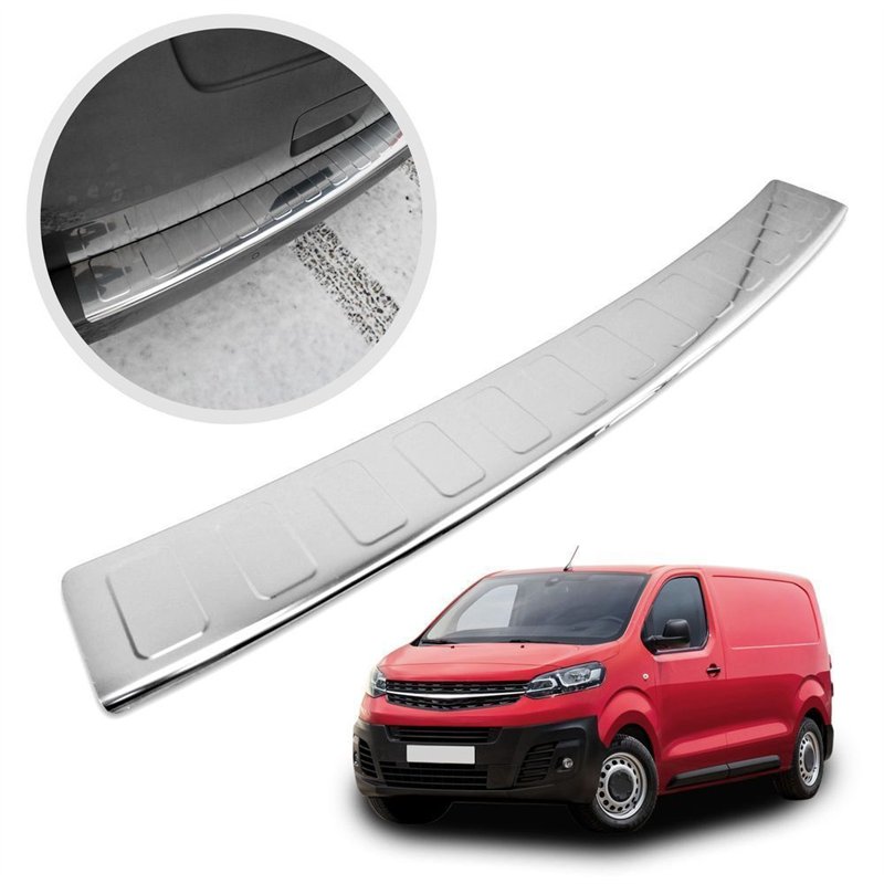 Rear bumper trim for Opel Vivaro C (K0) 2019- | Chrome Stainless steel