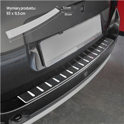 Rear bumper trim for Renault Duster I (HS) 2010-2017 | Black Stainless stee