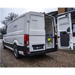 Rear bumper trim for Volkswagen VW Crafter II (SY/SX/SZ) 2017- | Black ABS