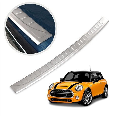 Listwa tylnego zderzaka MINI Hatch Hatchback III 3D 2014- Srebrn