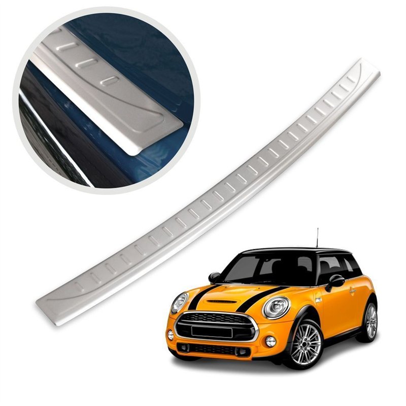 Rear bumper trim for MINI Hatch Hatchback III (F56) 3D 2014- | Silver Stain