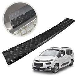 Rear bumper trim for Citroen Berlingo III (K9) 2018- | Black Aluminum