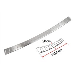 Rear bumper trim for Mercedes Citan (W415) 2012-2021 | Silver Stainless ste