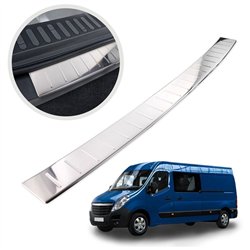 Rear bumper trim for Opel Movano B (X62) 2011-2021 | Chrome Stainless steel