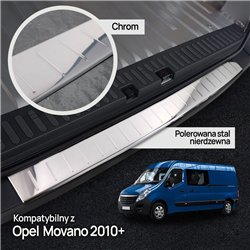 Listwa tylnego zderzaka do Opel Movano B 2011-2021 | Stal nierd