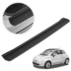 Rear bumper trim for Fiat 500 Hatchback I (312) 3D 2007- | Black ABS