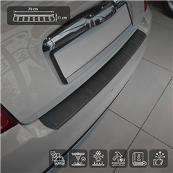 Rear bumper trim for Fiat 500 Hatchback I (312) 3D 2007- | Black ABS