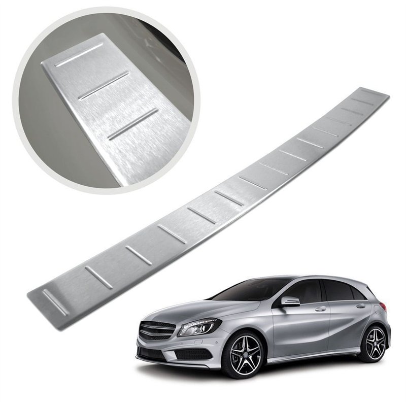 Rear bumper trim for Mercedes A-Class Hatchback (W176) 5D 2012-2018 | Silve