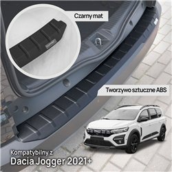 Rear bumper trim for Dacia Jogger I (DJF) 2022- | Black ABS plastic Matte