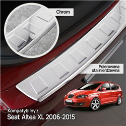 Rear bumper trim for SEAT Altea I (5P) XL 2006-2015 | Chrome Stainless stee