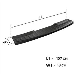 Rear bumper trim for Dacia Logan MCV Station Wagon II (SD | L52/K52) 2013-2