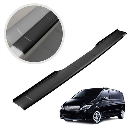 Rear bumper trim for Mercedes Vito (W639) 2003-2014 | Black ABS
